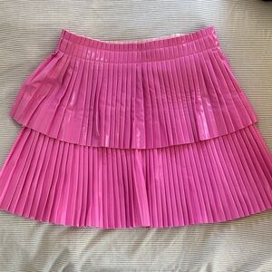 Endless Rose Vibrant Pink Pleated Mini Skirt